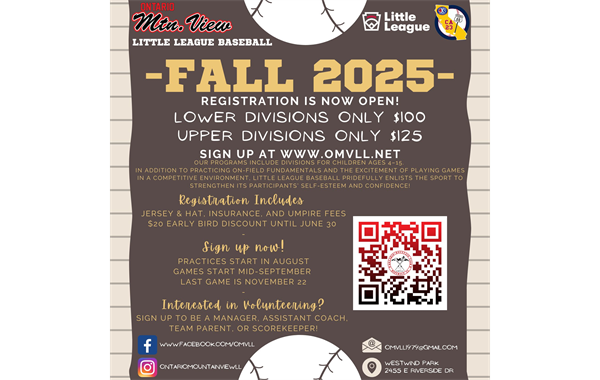 Fall Ball Registration Now Open!